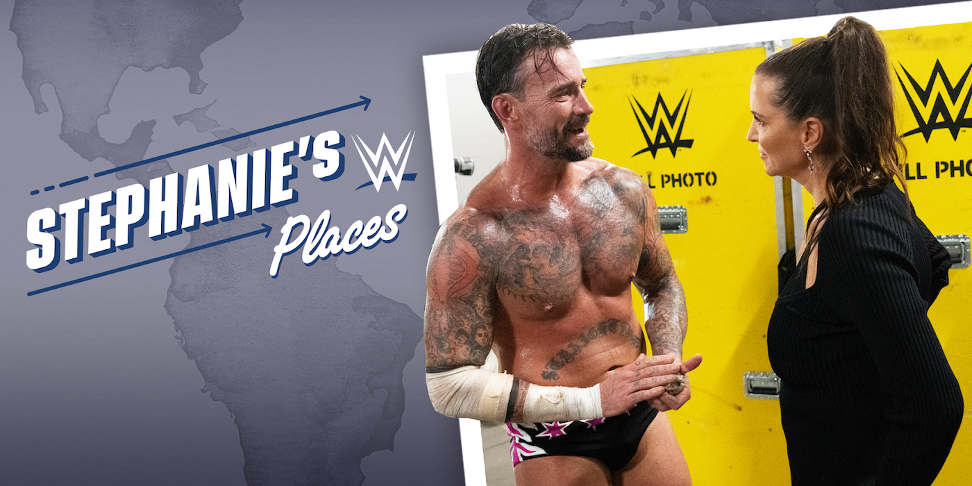 CM Punk and Stephanie McMahon in a Stephanie&rsquo;s Places featured image