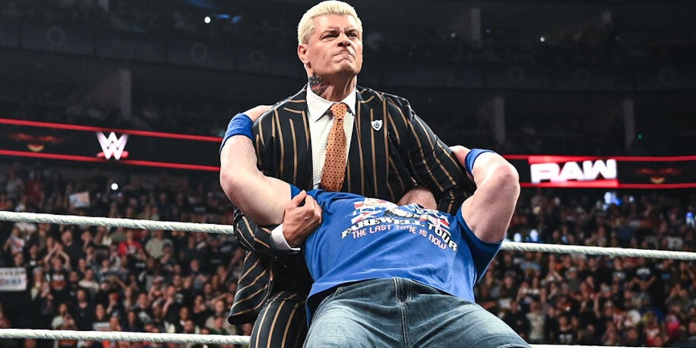 Cody Rhodes and John Cena in WWE Raw