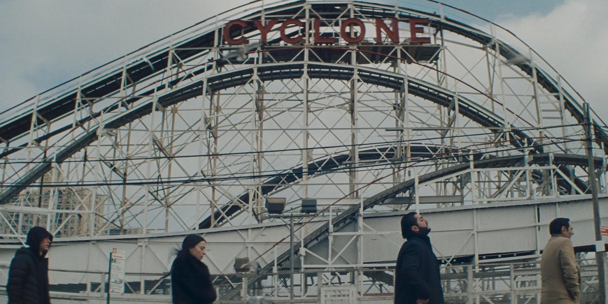 The Cyclone rollercoaster in Coney Island in Anora