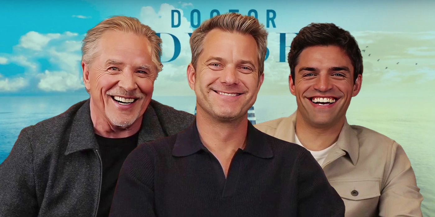 Image from?NImesh Niyomal Perera of Joshua Jackson, Sean Teale and Don Johnson smiling for Doctor Odyssey