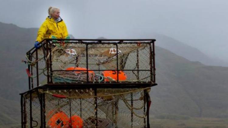 Mandy Hansen on crab cages on 'Deadliest Catch.'