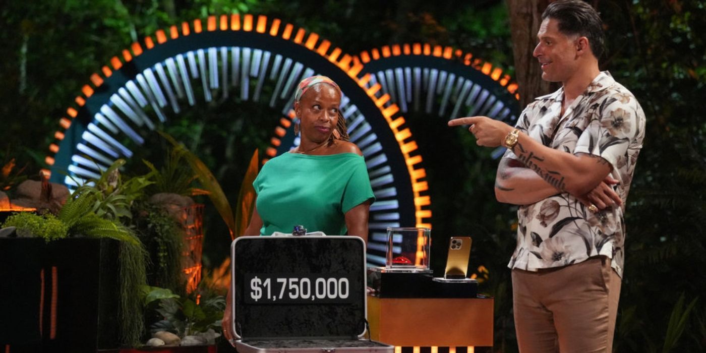 La Shell makes a bad deal as she stands with Joe Manganiello on &lsquo;Deal or No Deal Island&rsquo; Season 2.