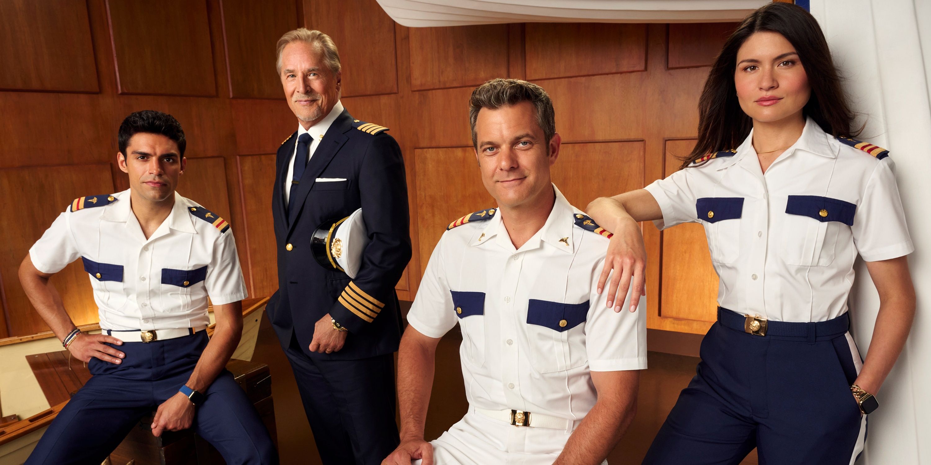 Joshua Jackson, Seal Teale, Don Johnson &amp; Phillipa Soo in uniform for a promo gallery for Doctor Odyssey
