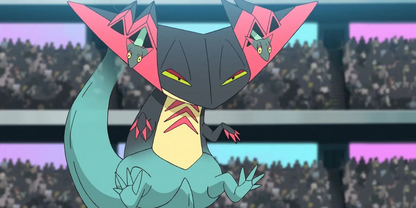 Dragapult on the battlefield in Pokemon
