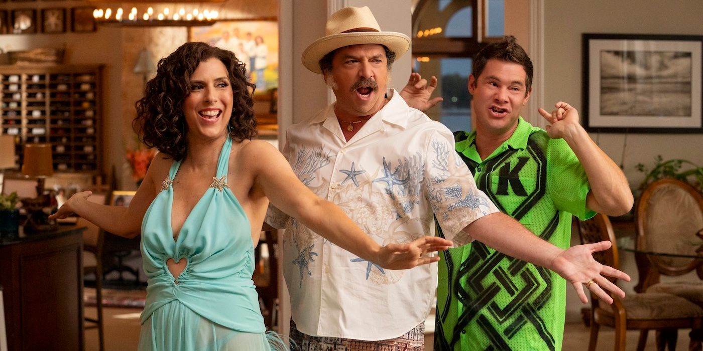 Edi Patterson, Danny McBride, and Adam Devine in The Righteous Gemstones