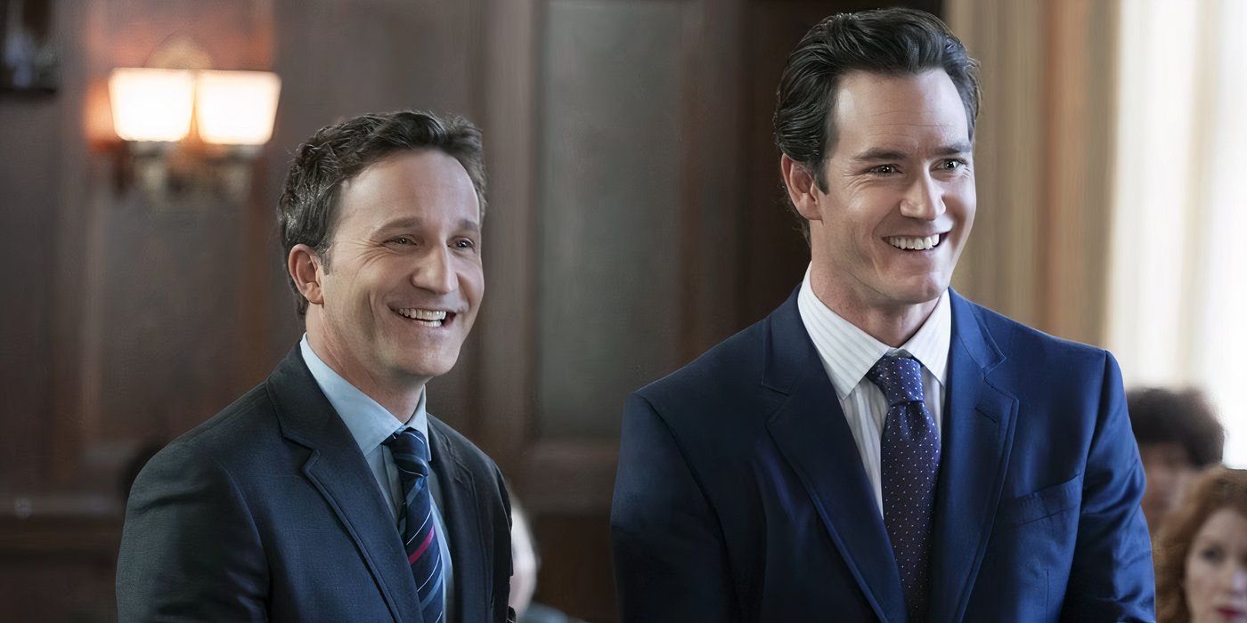 Breckin Meyer como Jared Franklin e Mark-Paul Gosselaar como Peter Bash em Franklin & Bash.