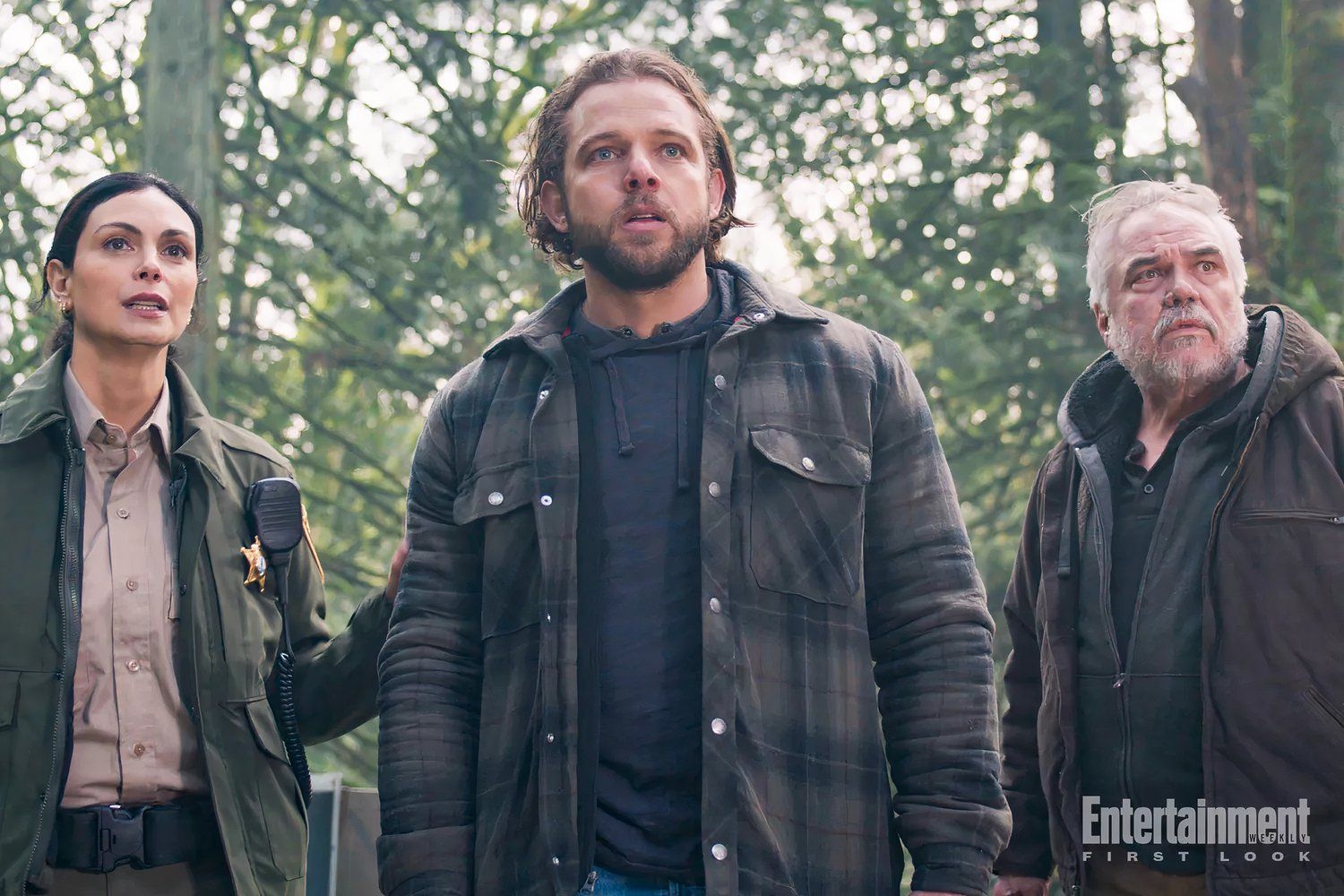 Max Thieriot, Morena Baccarin, and W. Earl Brown in Fire Country