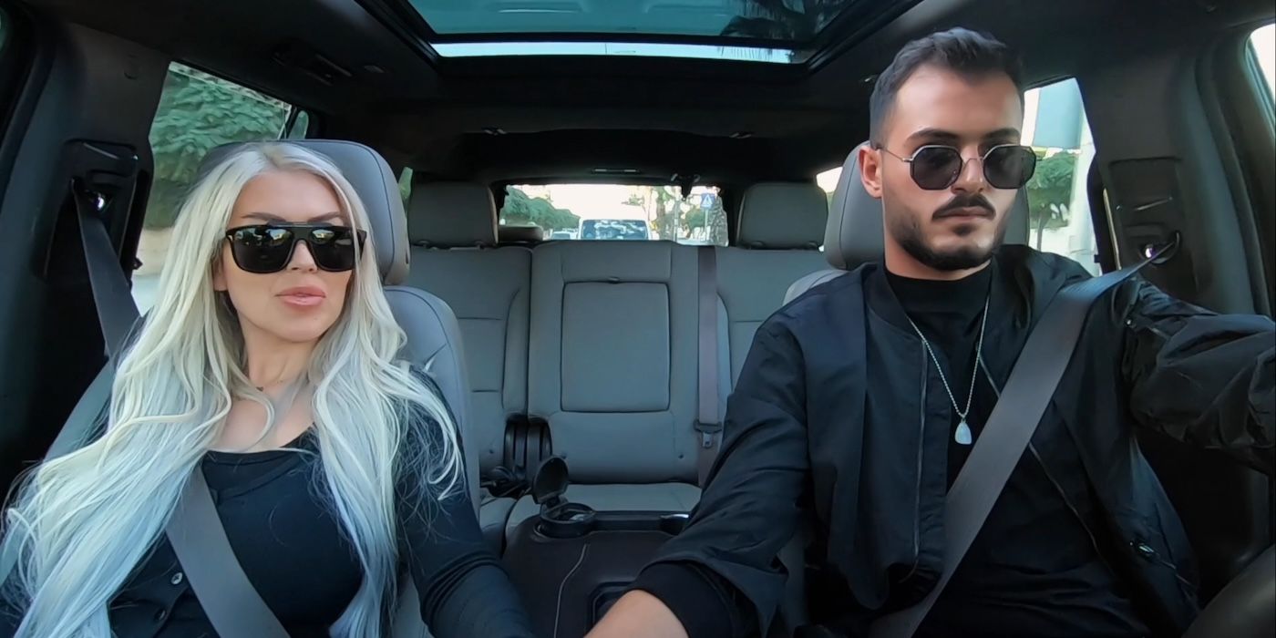 Adnan Abdelfattah and Tigerlily Taylor driving together on &lsquo;Before the 90 Days&rsquo;.