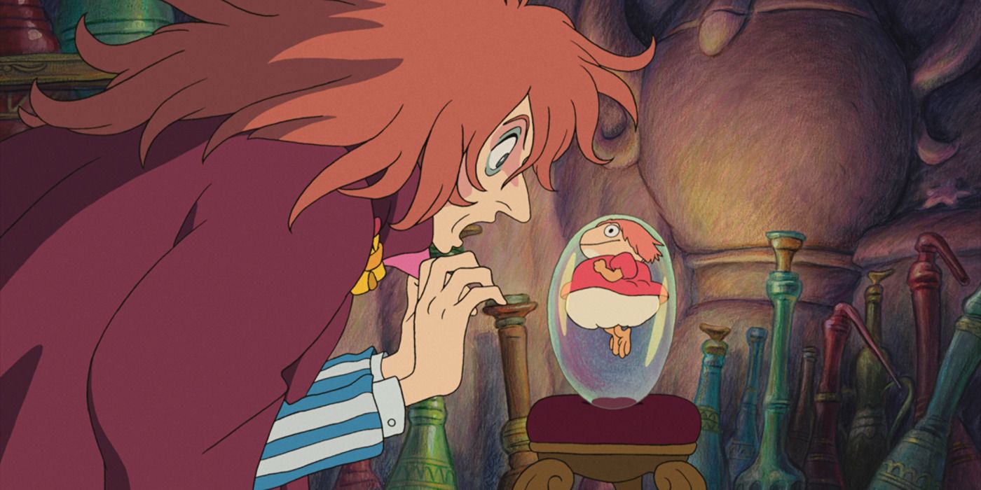Fujimoto looking at Ponyo in &lsquo;Ponyo&rsquo;