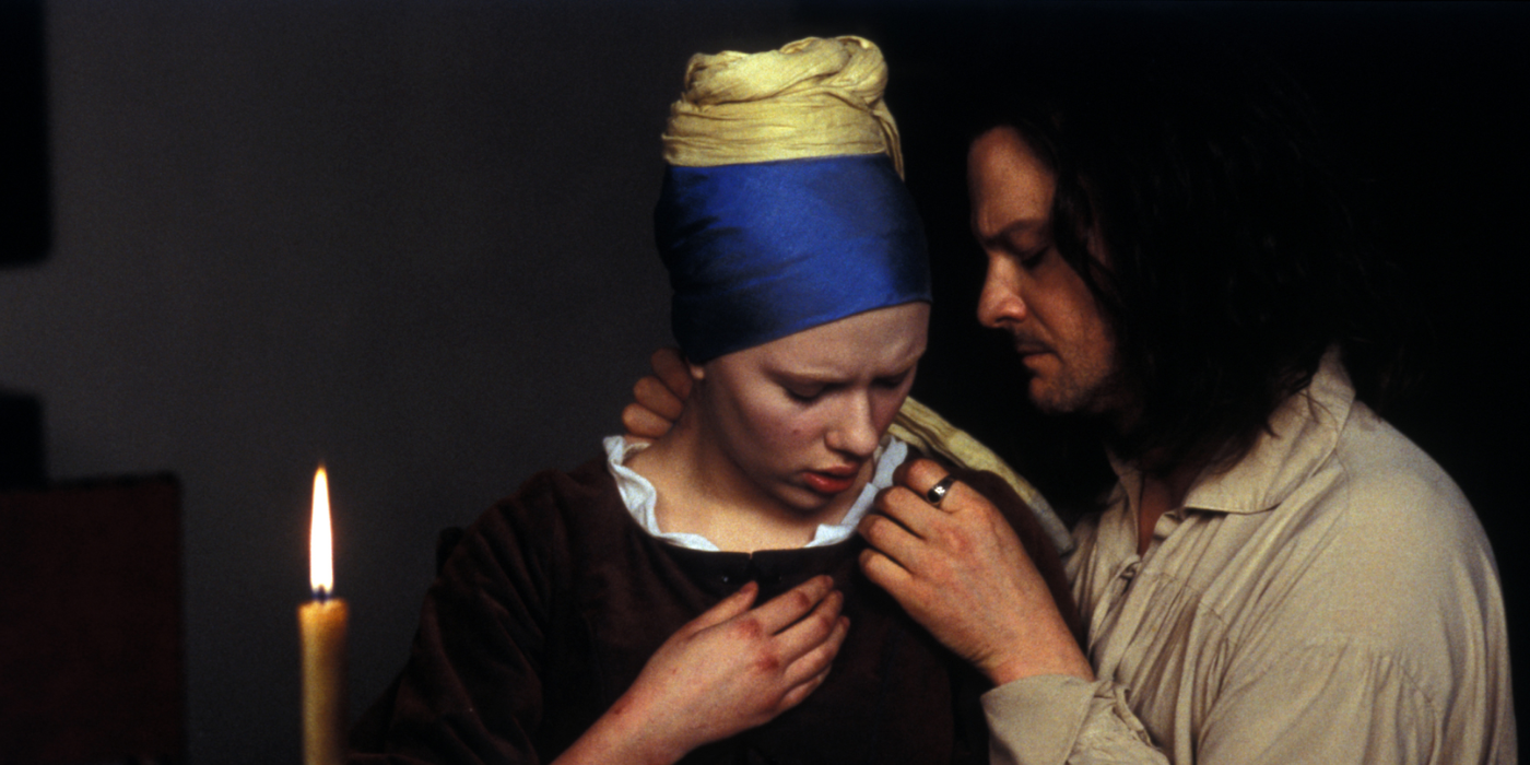 Scarlett Johansson and Colin Firth in Girl With a Pearl Earring (2003)