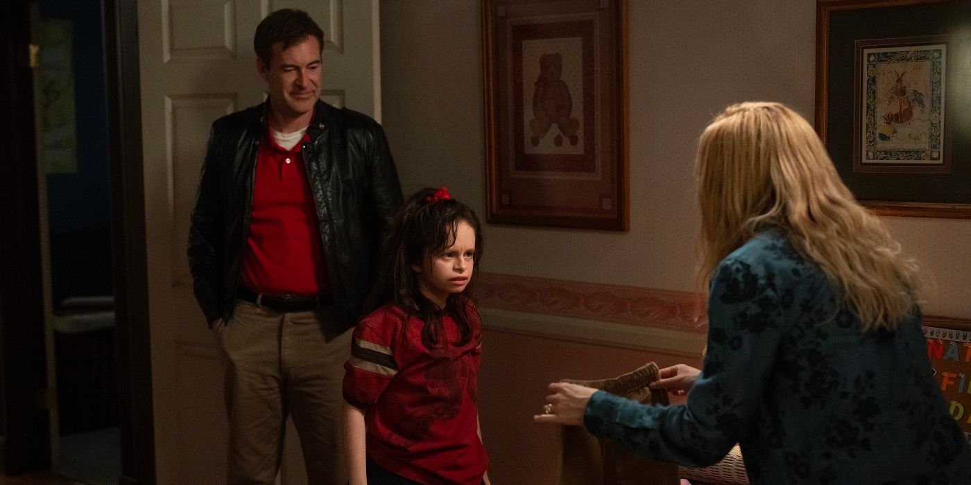 Ellen Pompeo, Mark Duplass, and Imogen Faith Reid in Good American Family