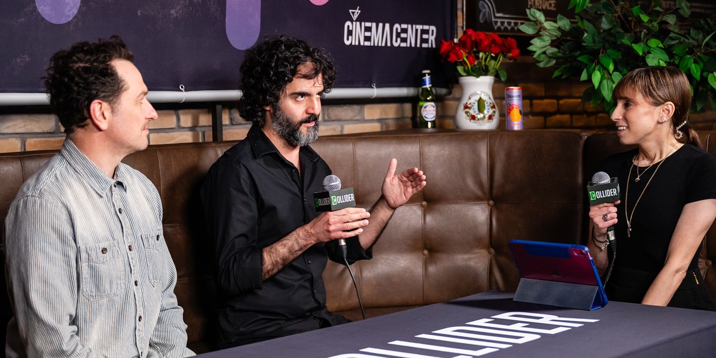 Matthew Rhys and Babak Anvari at SXSW 2025 for Hallow Road