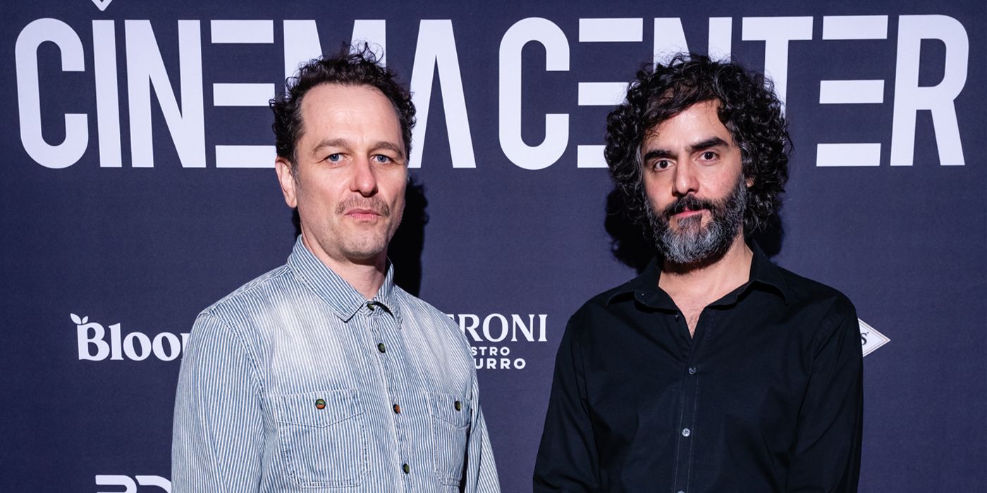 Matthew Rhys and Babak Anvari at SXSW 2025 for Hallow Road