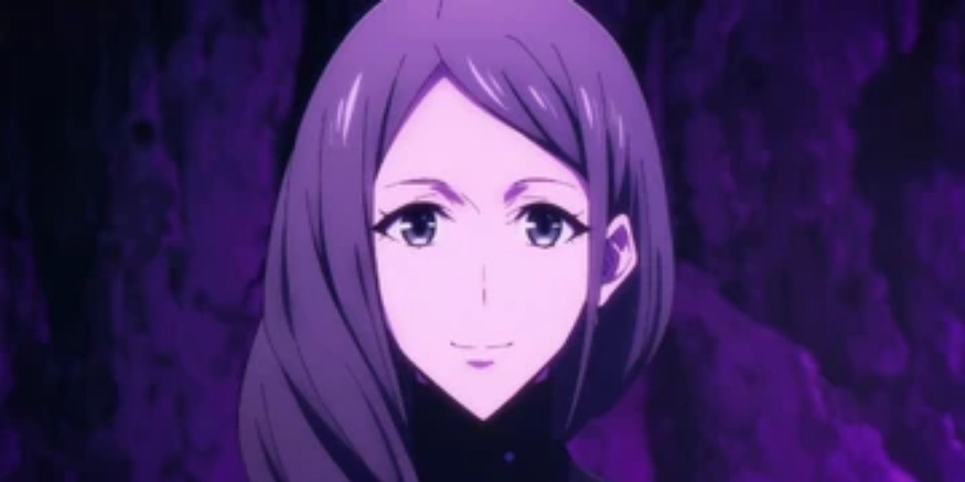 Han Semi smiles slightly and looks at the camera in Solo Leveling.