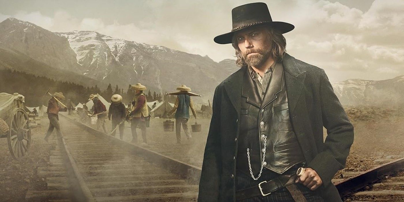 Promotional art for Season 1 of &lsquo;Hell on Wheels,&rsquo; featuring Anson Mount as Cullen Bohannon.