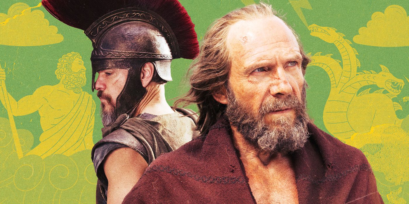 Matt Damon as Odysseus in The Odyssey and Ralph Fiennes as Odysseus in The Return