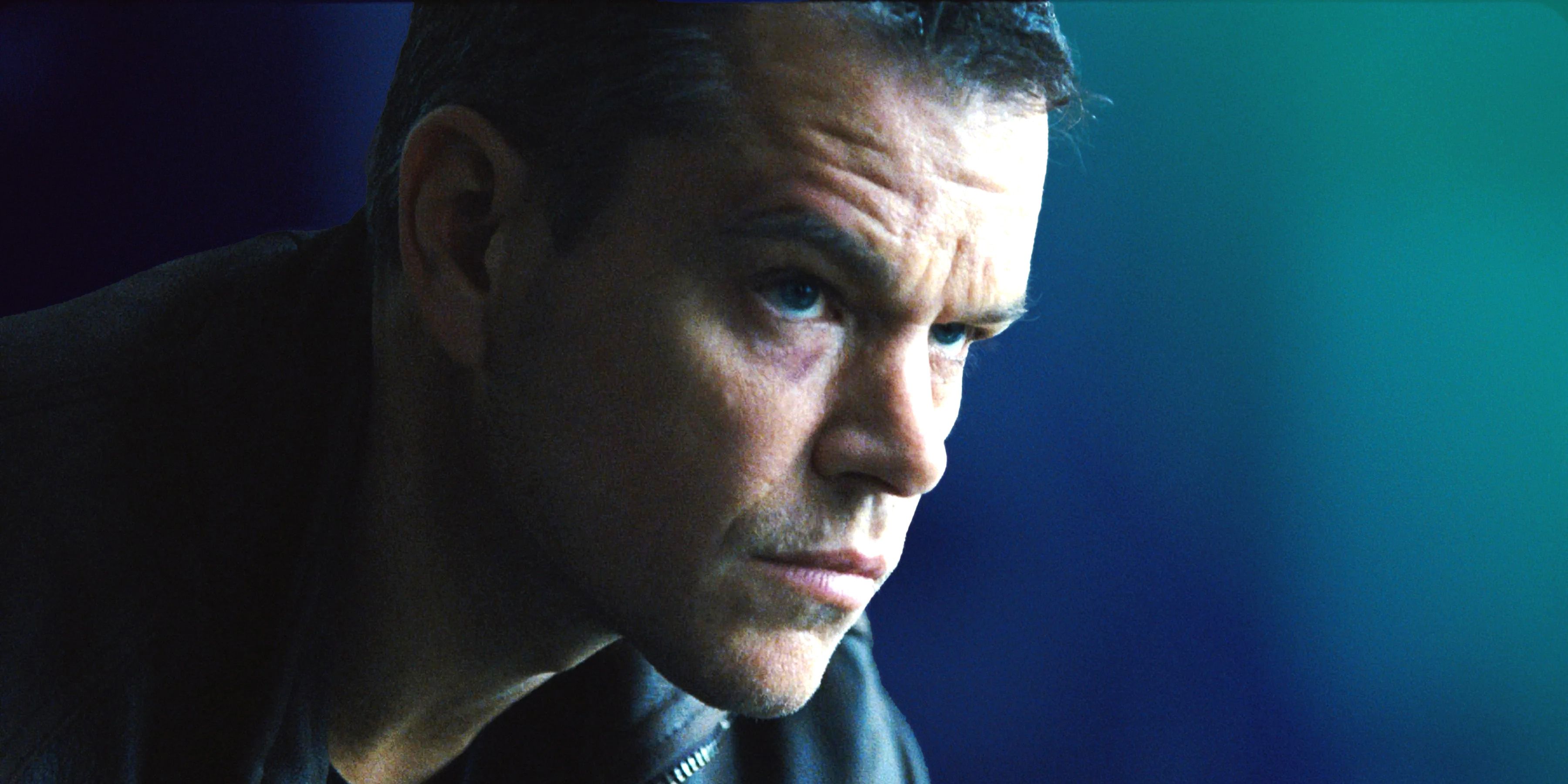 Jason (Matt Damon) grimacing in &lsquo;Jason Bourne&rsquo;