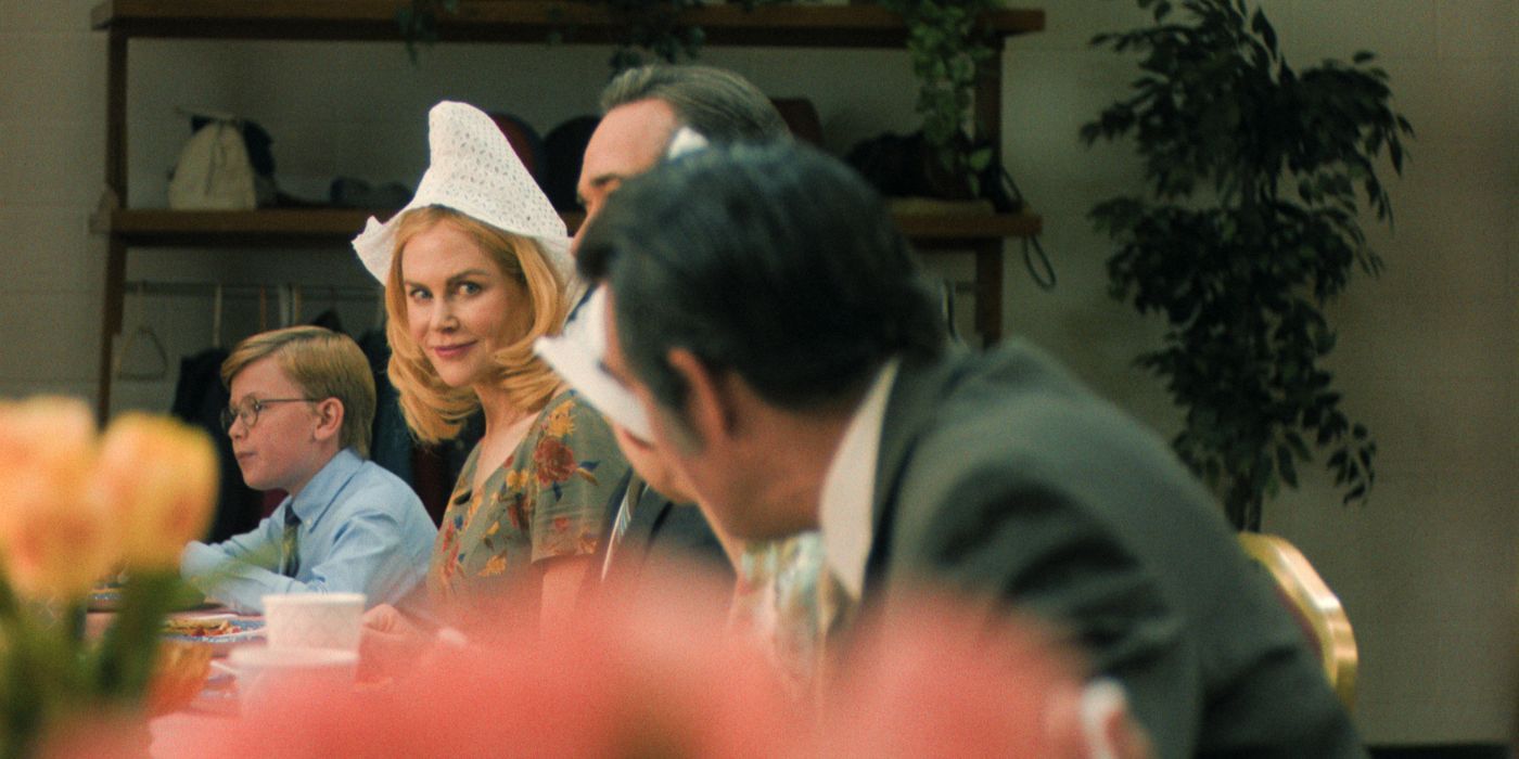 Nicole Kidman as Nancy and Jude Hill as Harry in Holland.
