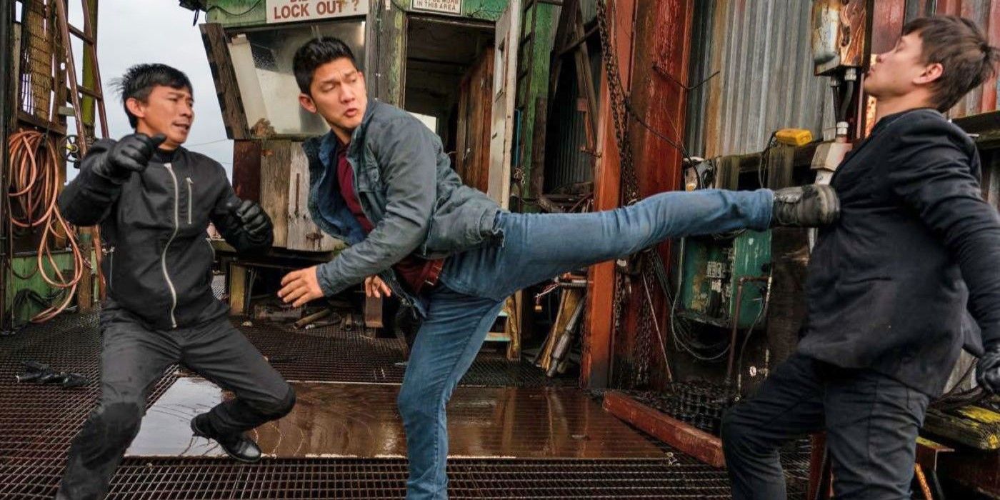 Kai Jin (Iko Uwais) in Wu Assassins.