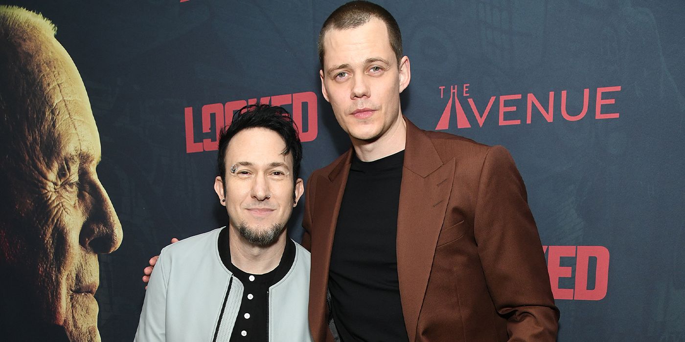 David Yarovesky and Bill Skarsgard at the World Premiere and Q&amp;A for Locked