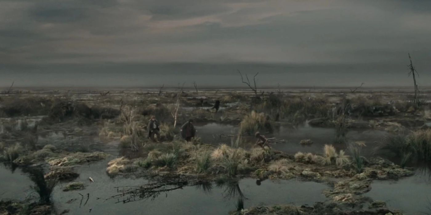 lord of the rings the two towers dead marshes frodo sam gollum