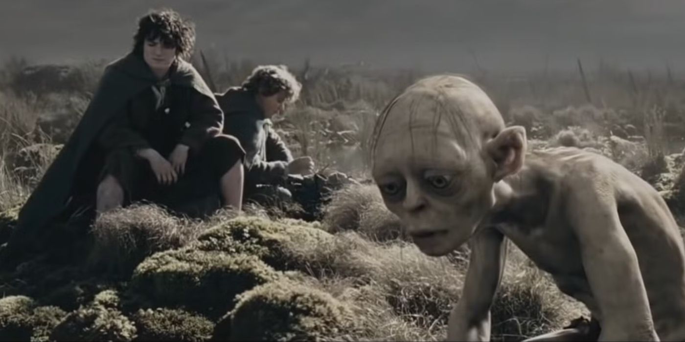 lord of the rings the two towers frodo sam gollum dead marshes