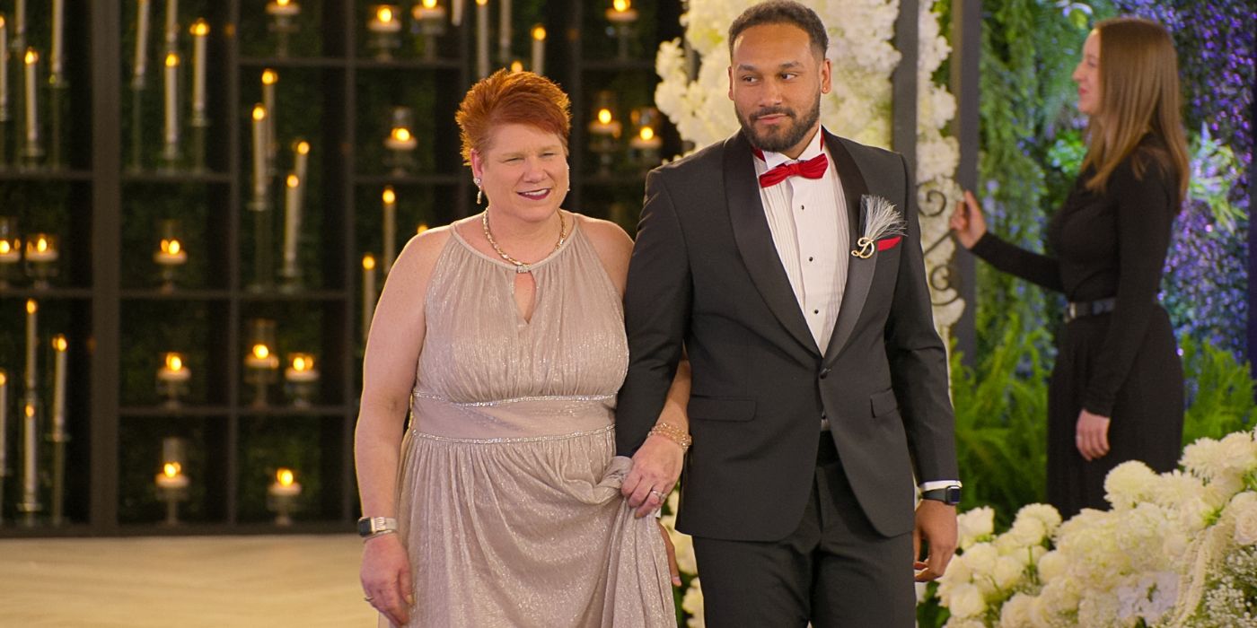 Devin and his mom walking down the aisle on &lsquo;Love Is Blind&rsquo; Season 8.