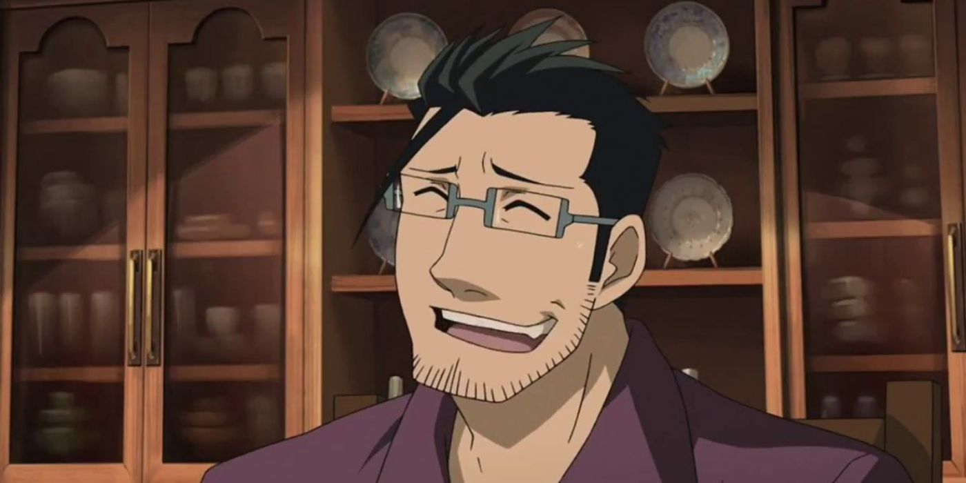 Maes Hughes from Fullmetal Alchemist: Brotherhood smiling