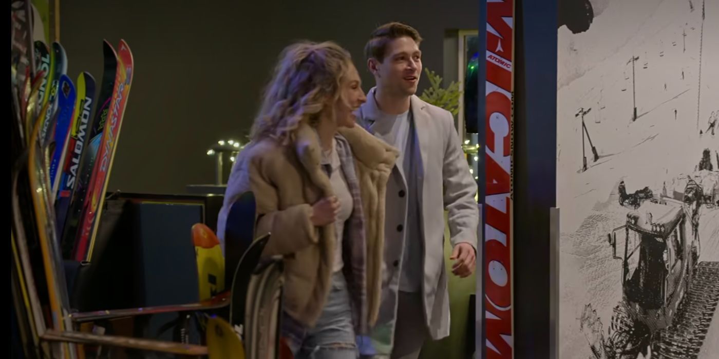 Meg and Mason walk into a cast reunion together on Love Is Blind Season 8.