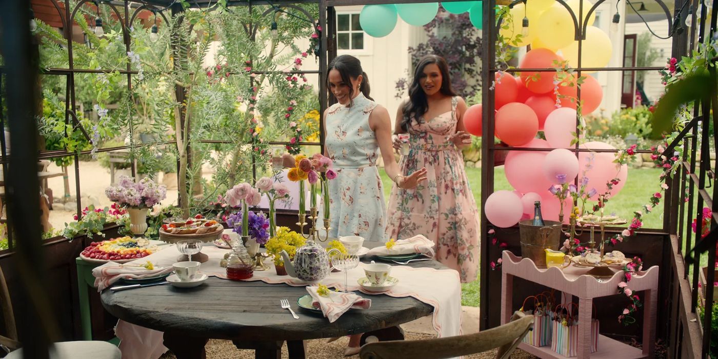Meghan Markle and Mindy Kaling in Netflix&rsquo;s &lsquo;With Love, Meghan&rsquo;.