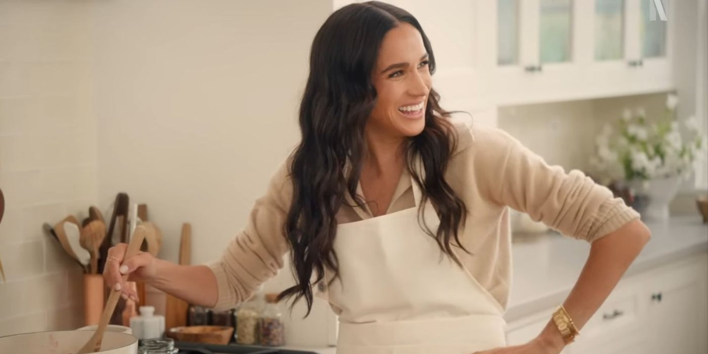 Meghan Markle cooking in Netflix's 'With Love, Meghan'.