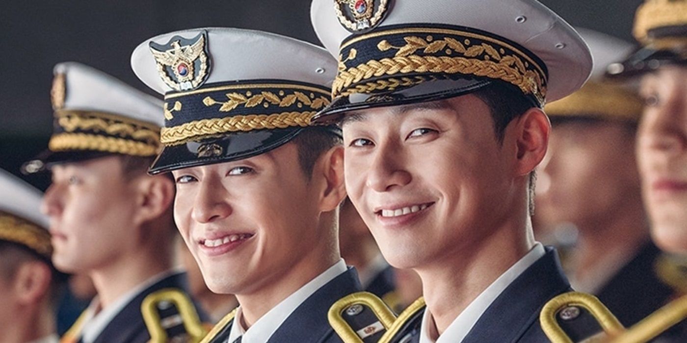 Park Seo-joon as Ki-joon and Kang Ha-neul as Hee-yeol in Midnight Runners