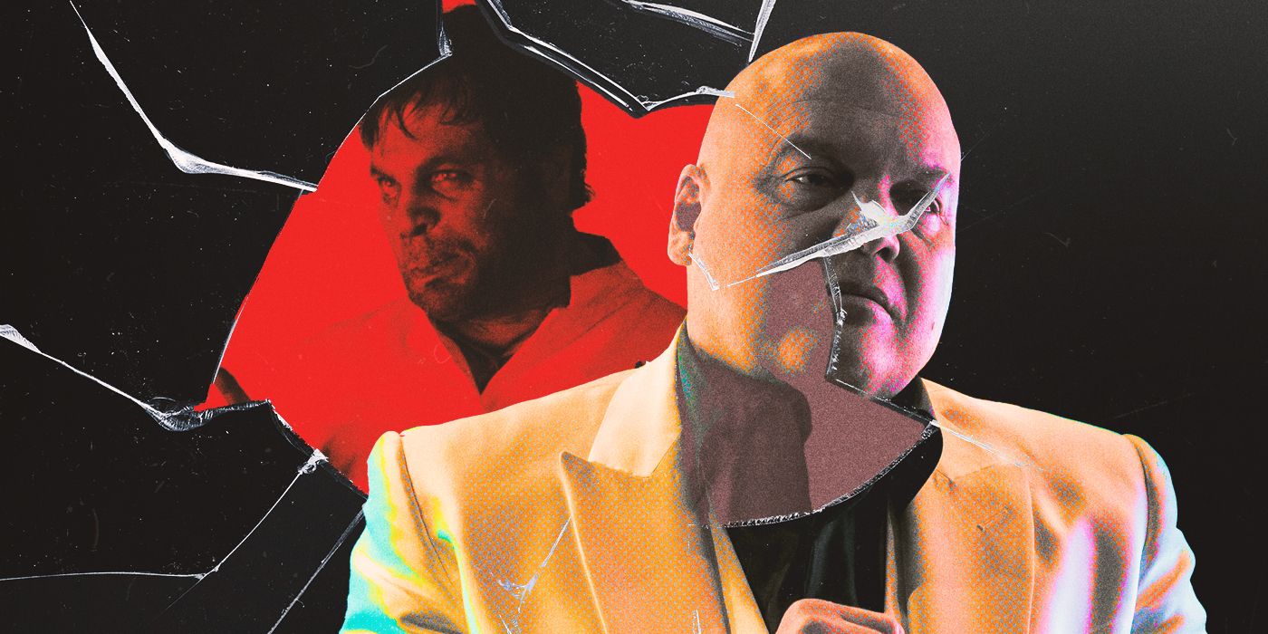 Actor Vincent D&rsquo;Onofrio as Edgar the Bug, his image smashed like glass, in Men in Black.