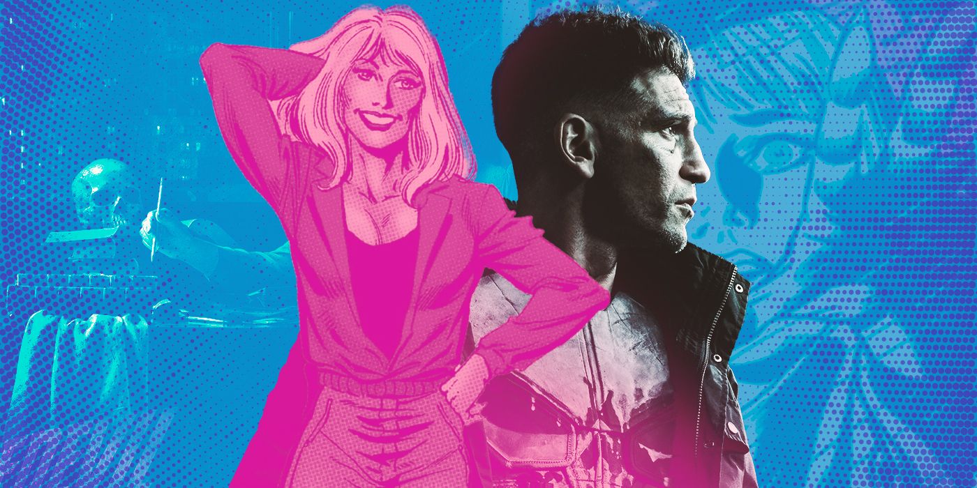 Custom image of Jon Bernthal as Frank Castle, and Karen Page from the Daredevil comics