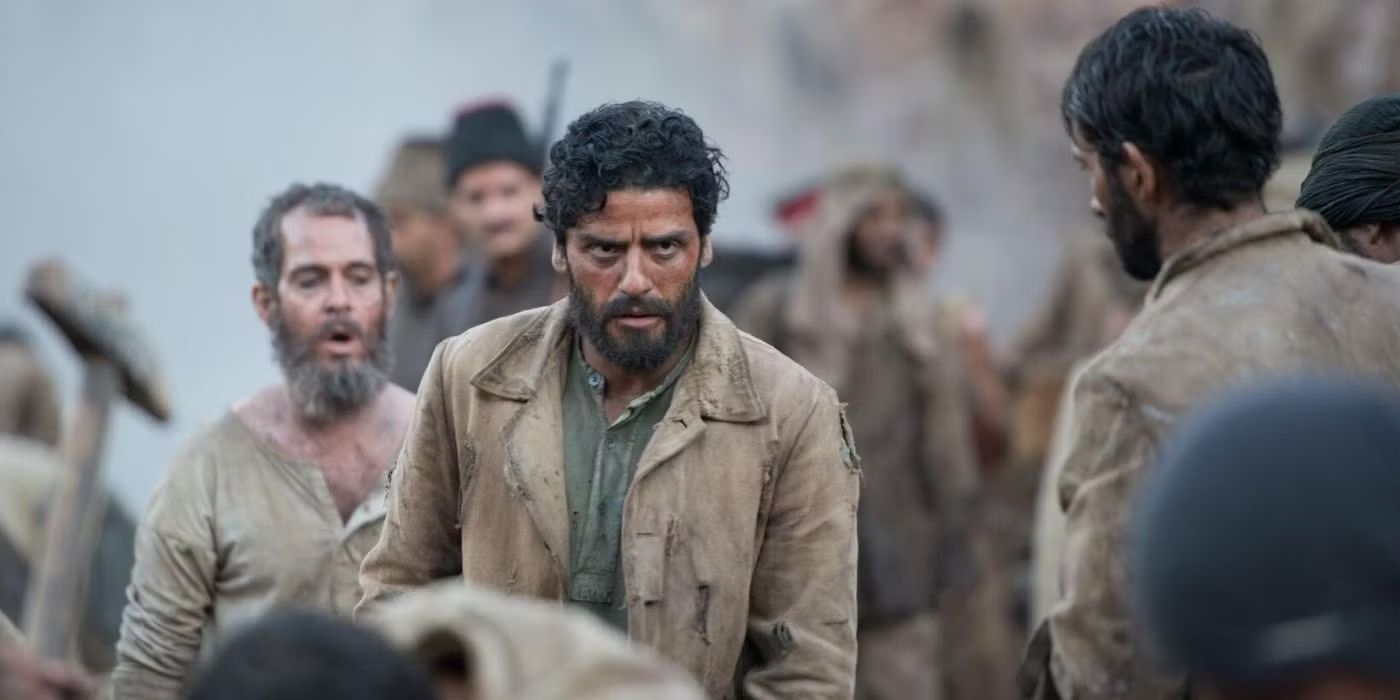 Oscar Isaac looking dirty and determined in Balibo.