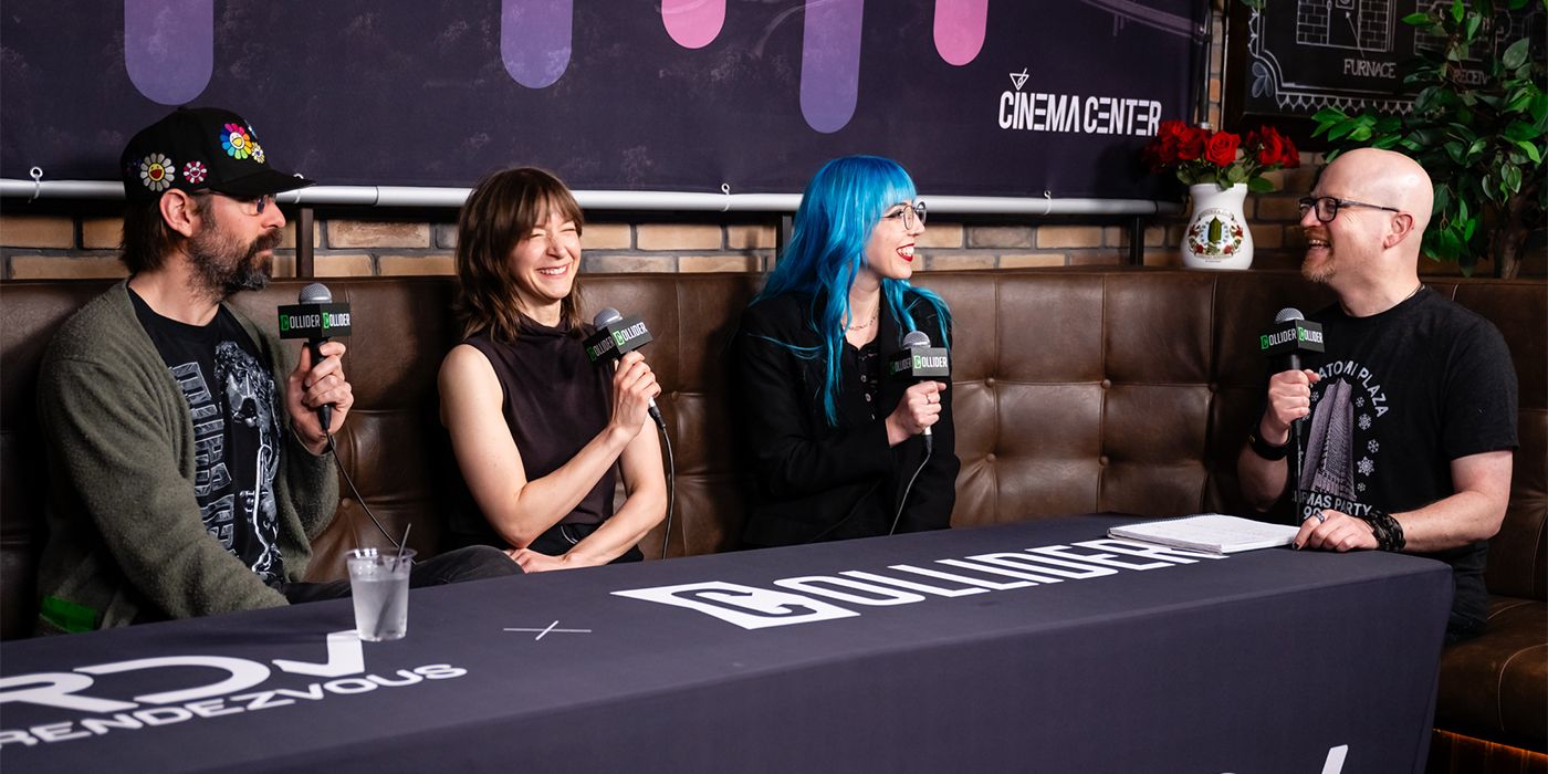 The cast for Out for Delivery at SXSW 2025