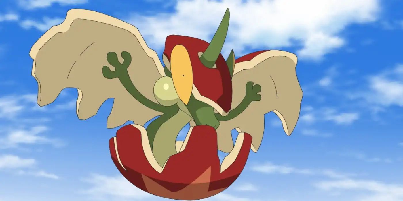 Flapple flying in the sky