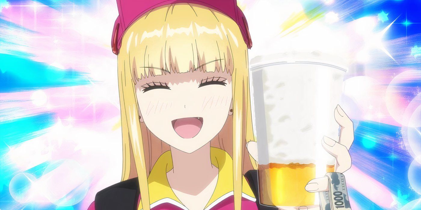 Ruriko from Catch Me at the Ballpark! selling a beer