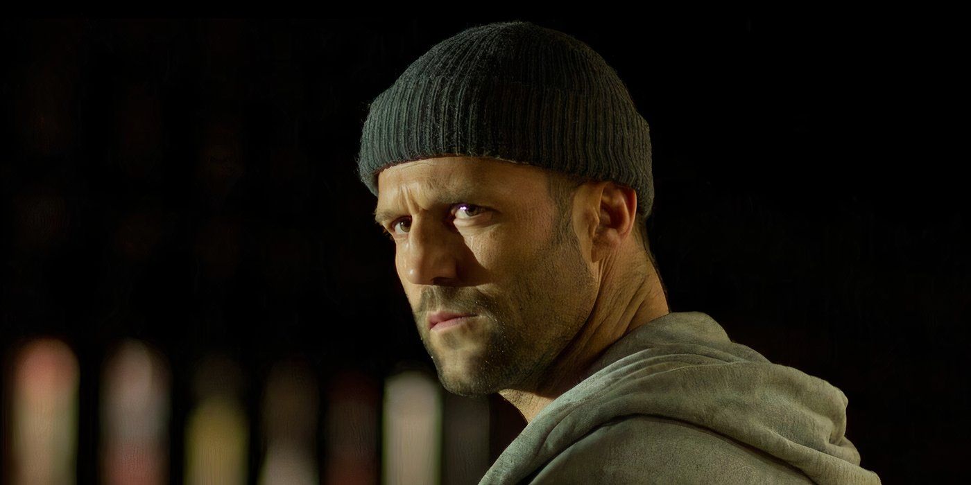 Jason Statham wearing a hat in Safe