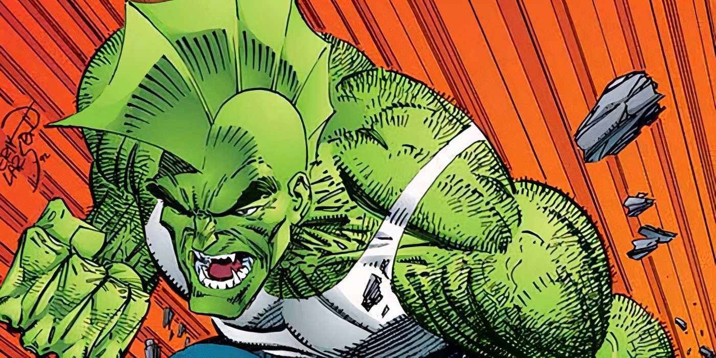 Savage Dragon charging on the cover of a Savage Dragon comic book.
