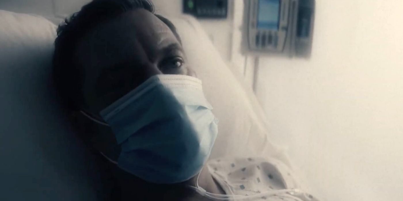 Dr. Max Bankman (Joshua Jackson) is isolated as a Covid patient in Doctor Odyssey.