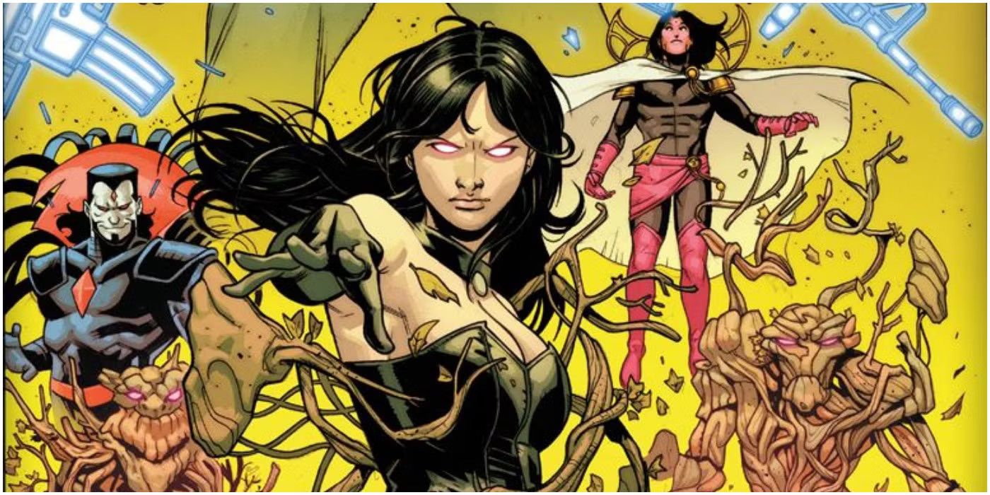 Selene weilding her magic in Marvel Comics