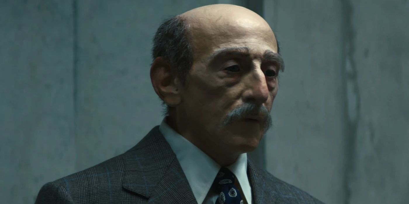 A wax statue of Ambrose Eagan in Severance