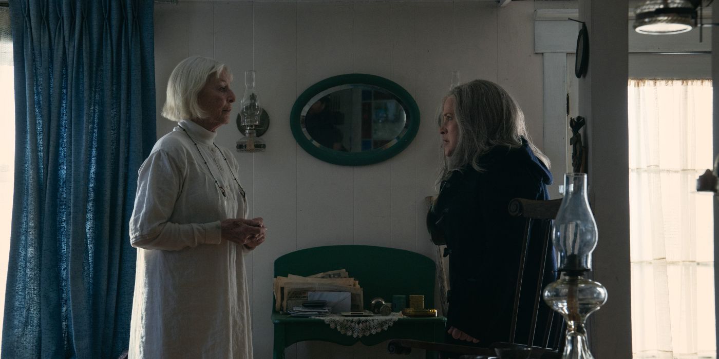 Jane Alexander and Patricia Arquette in Severance Season 2 Episode 8