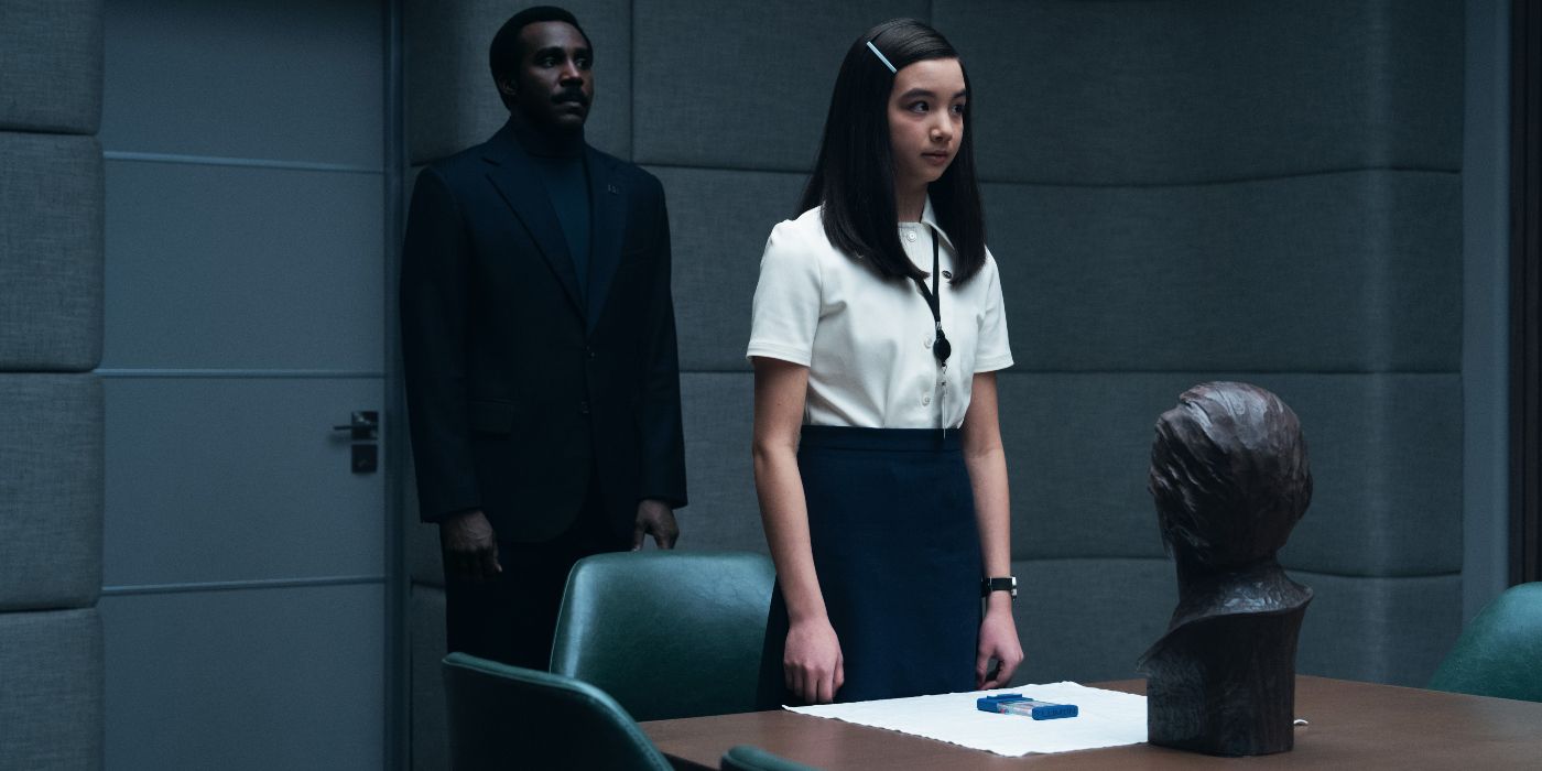 Tramell Tillman and Sarah Bock in Severance Season 2 Episode 9