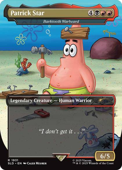 squidward mtg card 2025 Magic The Gathering Secret Lair Drop #1928 Squidward, Snob Sponge Magic the Gathering - Secret