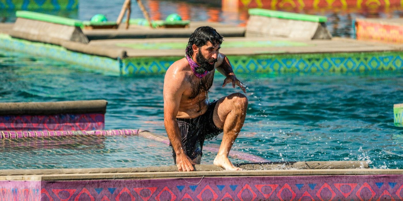 Shauhin gets out of the ocean on &lsquo;Survivor 48.'