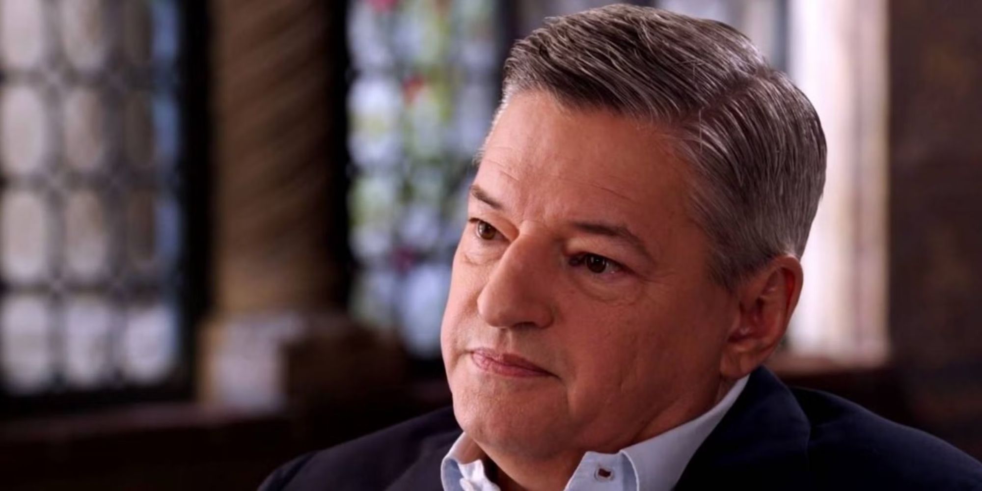 Ted Sarandos being interviewed on LA Stories.
