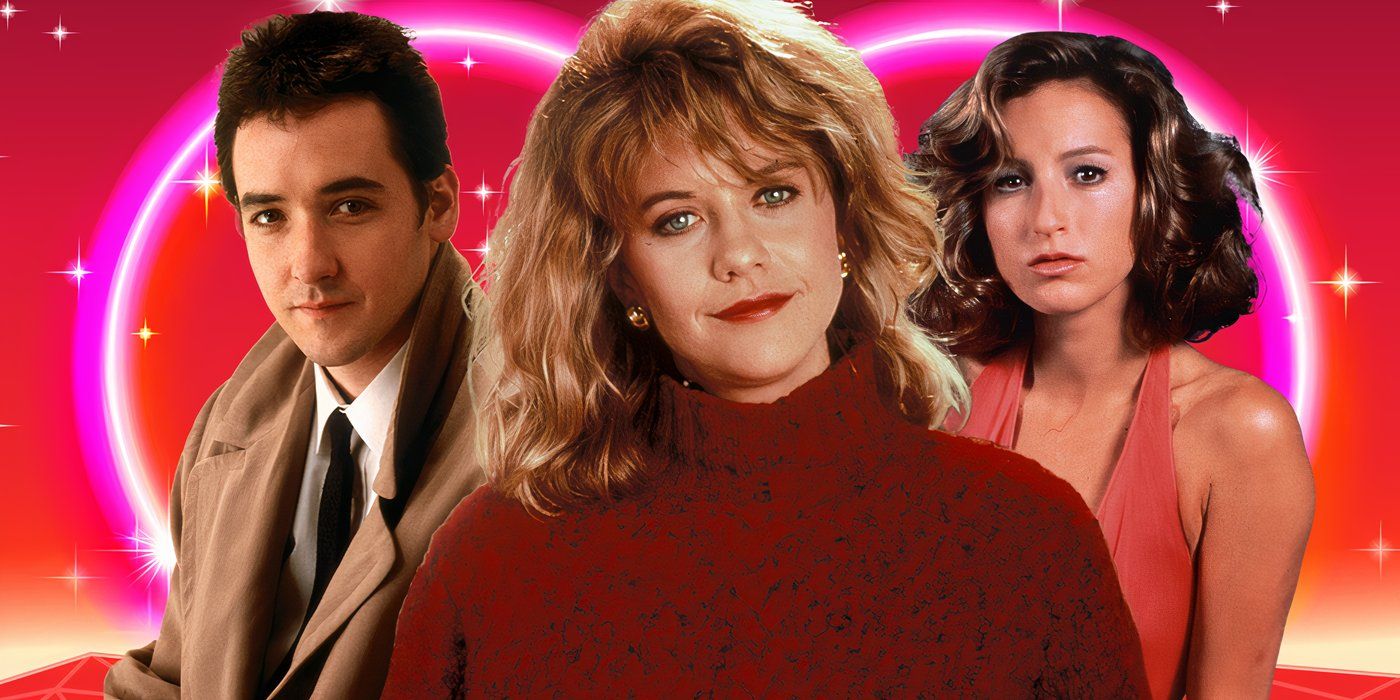 Blended image showing characters from Say Anything, When Harry Met Sally, and Dirty Dancing
