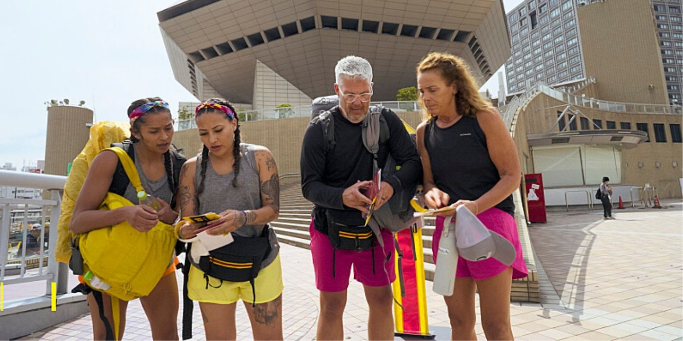 Bernie, Carrigian, Lori, and Scott receive information on the Intersection on 'The Amazing Race' Season 37.